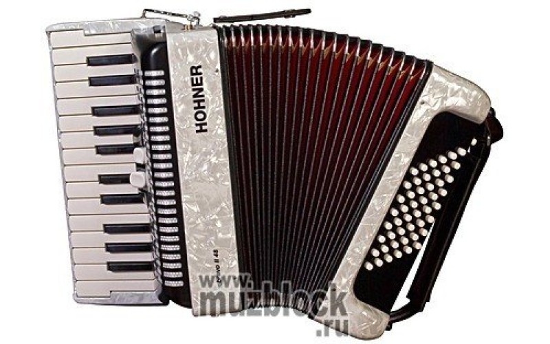 HOHNER Bravo II 48 (A4051) white  - аккордеон для малышей