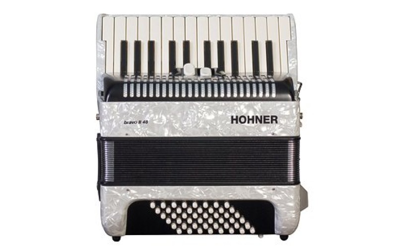 HOHNER Bravo II 48 (A4051) white  - аккордеон для малышей