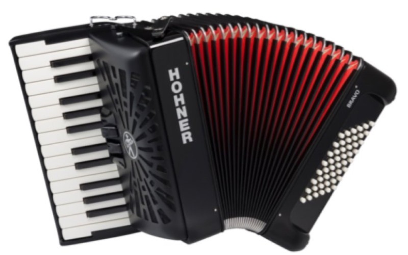 HOHNER Bravo II 48 (A16521) black - аккордеон 1/2