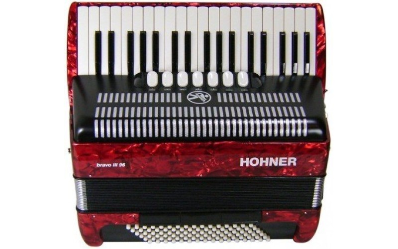 HOHNER Bravo III 96 (4073) red - аккордеон 7/8