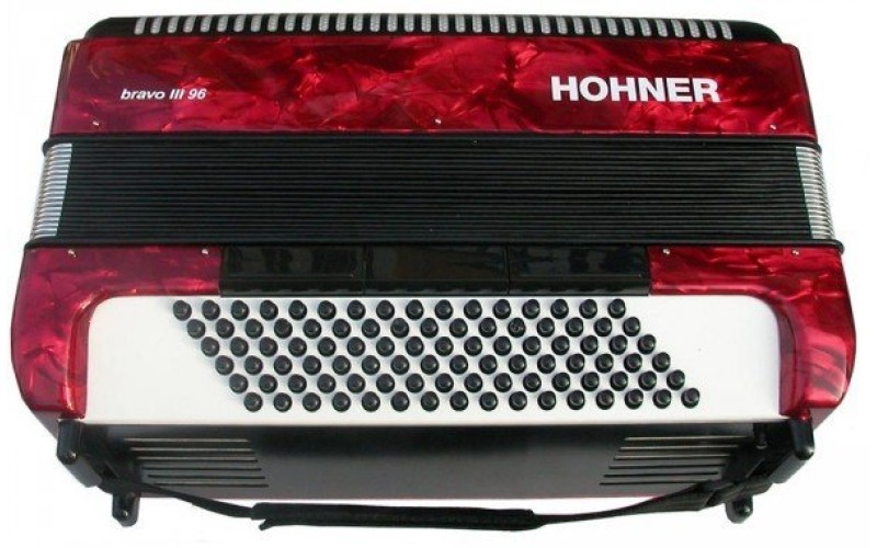 HOHNER Bravo III 96 (4073) red - аккордеон 7/8