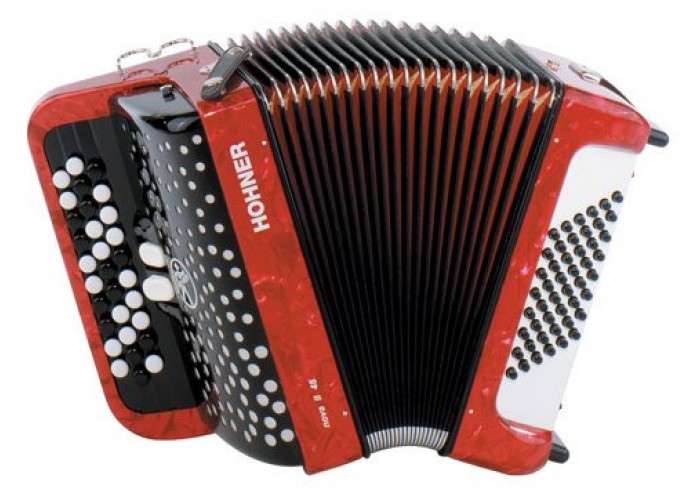 HOHNER Nova II 48 (A4253/1553) red - детский кнопочный аккордеон