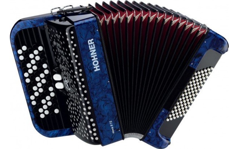 HOHNER Nova II 72 (A1564) blue - кнопочный аккордеон 3/4