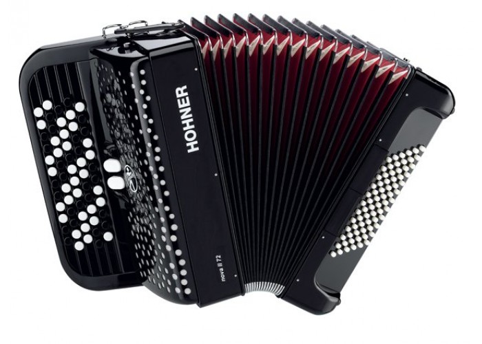 HOHNER Nova II 72 (A4262) black - кнопочный аккордеон 3/4