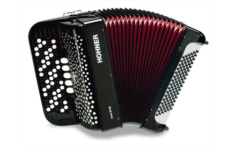 HOHNER Nova III 96 (A1572/А4272) black - кнопочный аккордеон 7/8
