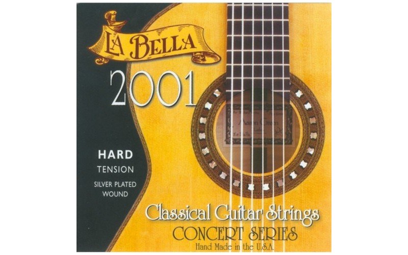 LA BELLA 2001 Hard - нейлоновые струны для классической гитары, сильное натяжение