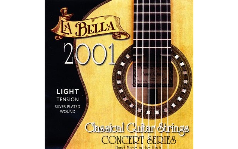 LA BELLA 2001 Light - нейлоновые струны для классической гитары, легкое натяжение