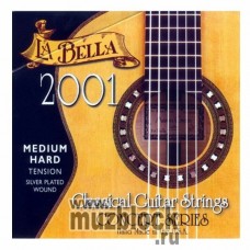 LA BELLA 2001 Medium Hard - нейлоновые струны для классической гитары, средне-сильное натяжение