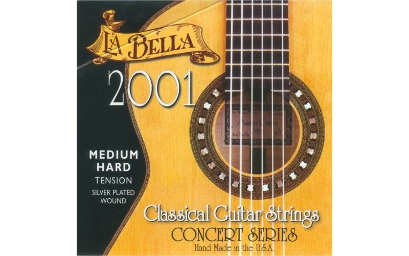 LA BELLA 2001 Medium Hard - нейлоновые струны для классической гитары, средне-сильное натяжение