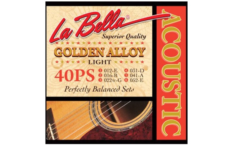 LA BELLA 40PS - струны для акустической гитары