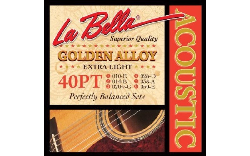 LA BELLA 40PT - струны для акустической гитары