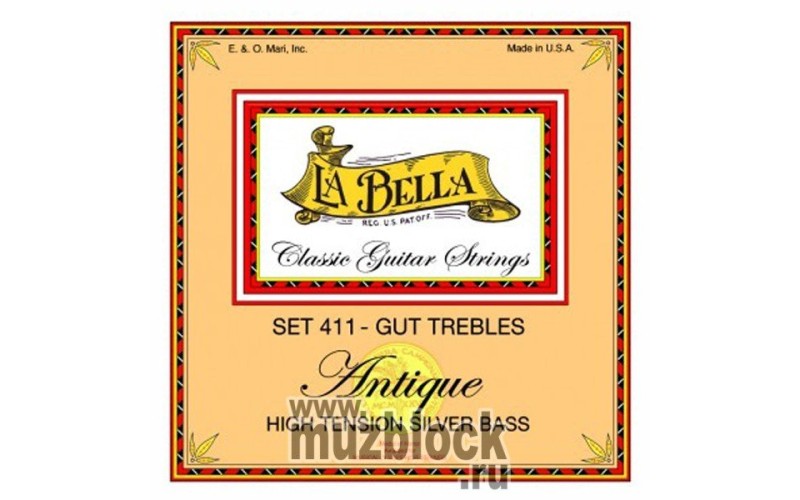 LA BELLA 411 Antique - струны для классической гитары