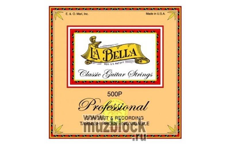 LA BELLA 500P Recording Concert - струны для классической гитары