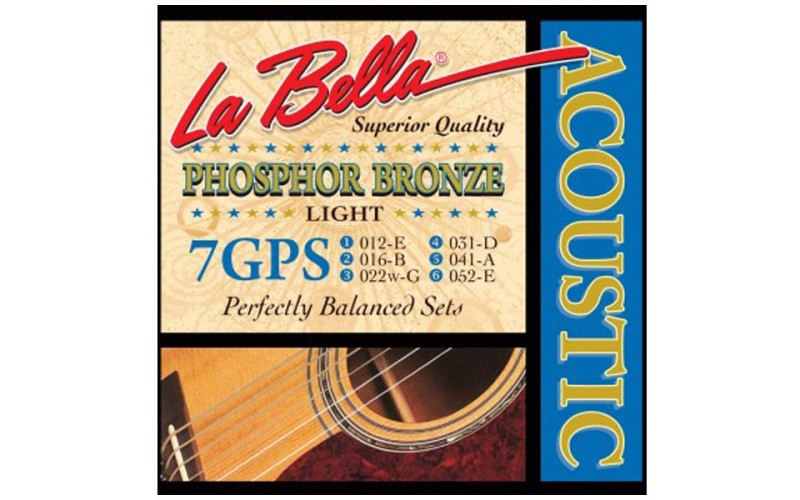 LA BELLA 7GPS - струны для акустической гитары