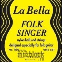 LA BELLA 830 Folksinger - струны для акустической гитары ФОЛК