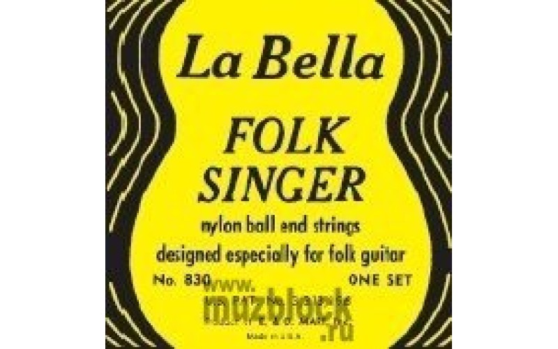 LA BELLA 830 Folksinger - струны для акустической гитары ФОЛК
