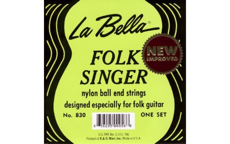 LA BELLA 830 Folksinger - струны для акустической гитары ФОЛК