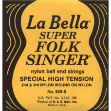 LA BELLA 830S Folksinger - струны для акустической гитары ФОЛК