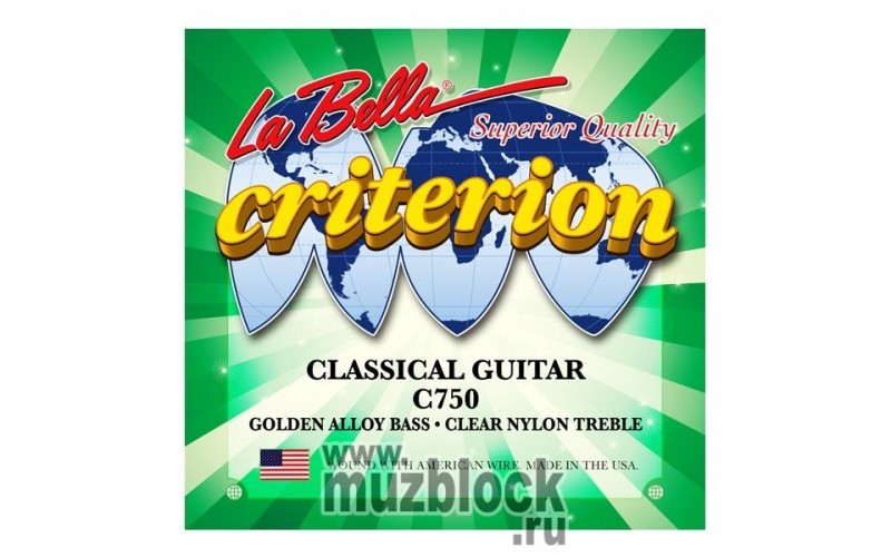 LA BELLA C750 - нейлоновые струны для классической гитары