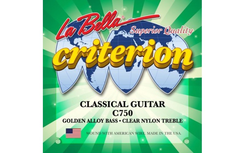 LA BELLA C750 - нейлоновые струны для классической гитары
