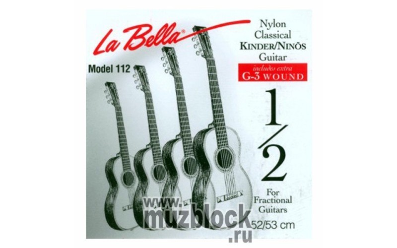 LA BELLA FG112 - струны для гитары 1/2