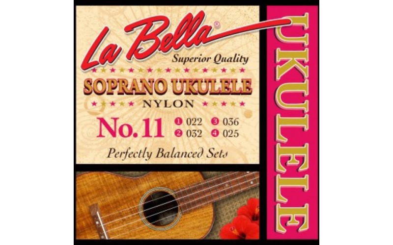 LA BELLA Ukulele 11 - струны для сопрано укулеле