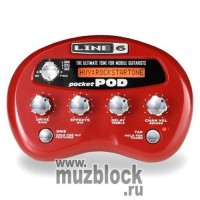 LINE 6 POCKET POD DIRECT GUITAR PREAMP - компактный моделирующий гитарный процессор