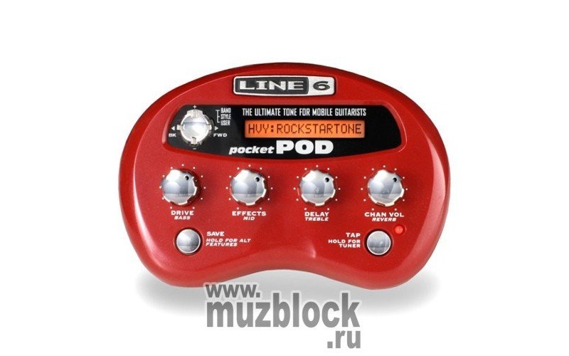LINE 6 POCKET POD DIRECT GUITAR PREAMP - компактный моделирующий гитарный процессор