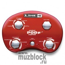 LINE 6 POCKET POD Express GUITAR PREAMP - компактный моделирующий гитарный процессор