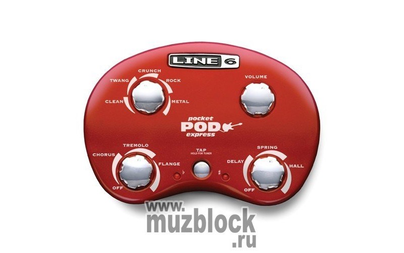 LINE 6 POCKET POD Express GUITAR PREAMP - компактный моделирующий гитарный процессор