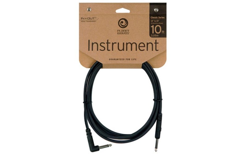 PLANET WAVES PW-CGTRA-10 - шнур джек-угловой джек 3,05 метра