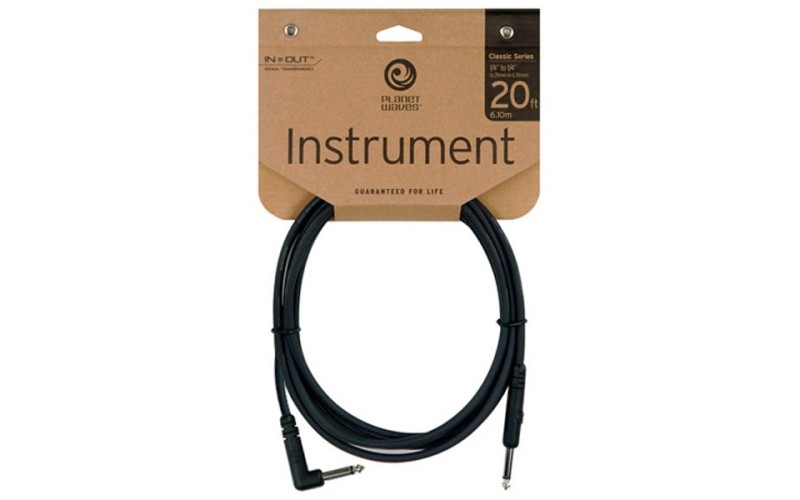 PLANET WAVES PW-CGTRA-20 - шнур джек-угловой джек 6,10 метра