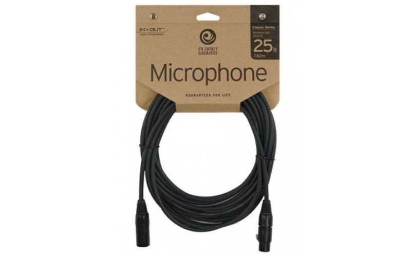 PLANET WAVES PW-CMIC-25 - микрофонный шнур XLR-XLR, 7,62 м.