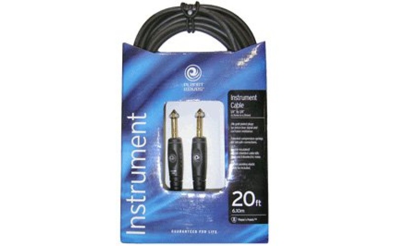 PLANET WAVES PW-G-20 - шнур джек-джек, 6,10 м. золотой джек, двужильный