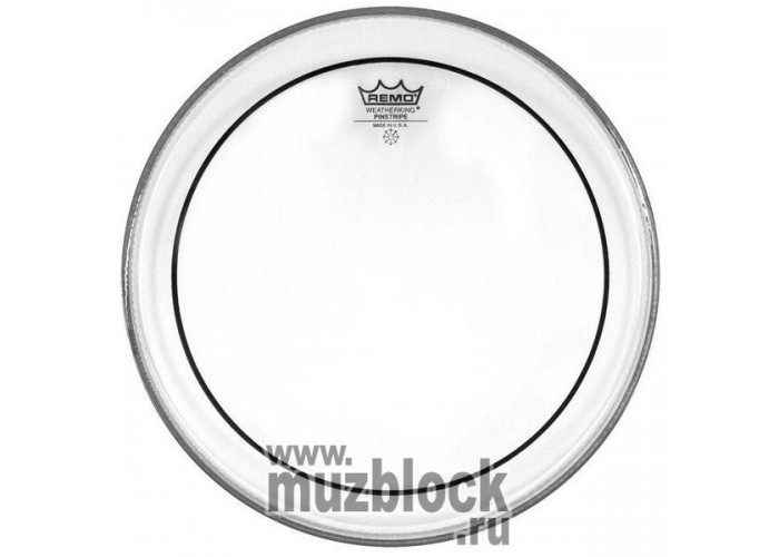 REMO PS-0314-00 BATTER, PINSTRIPE, CLEAR - пластик 14