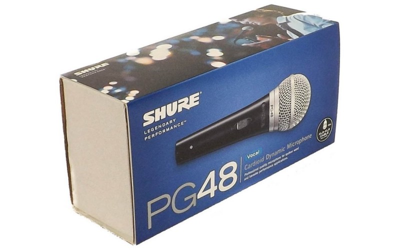 SHURE PG48-XLR - микрофон кардиоидный вокальный