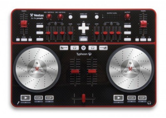 VESTAX Typhoon - USB MIDI Контроллер под управлением OS Windows и MAC OS X