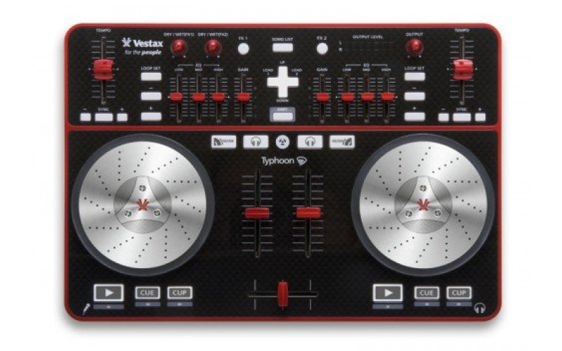 VESTAX Typhoon - USB MIDI Контроллер под управлением OS Windows и MAC OS X