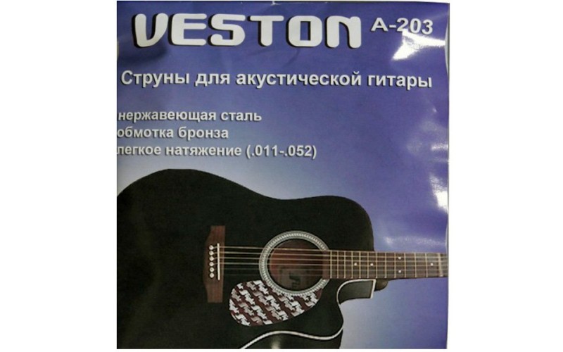 VESTON A203 (A2) - струны для акустической гитары