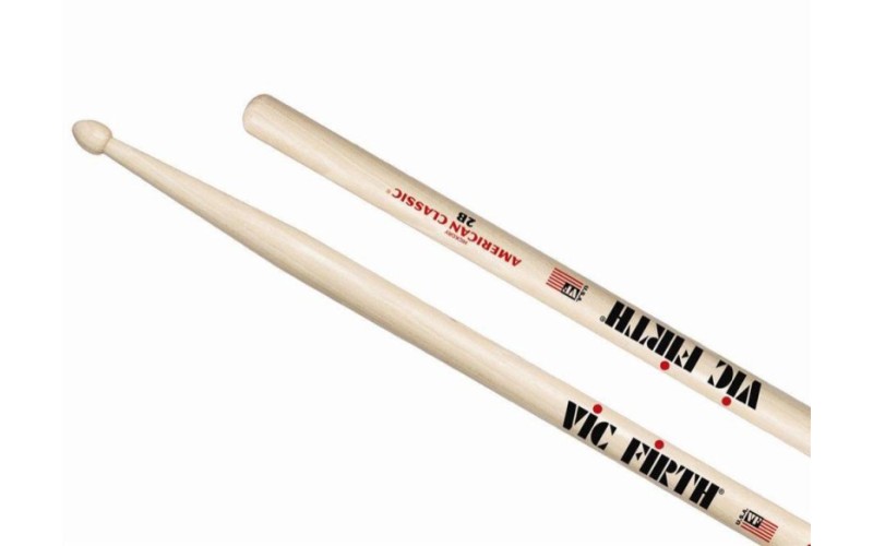 VIC FIRTH 2B - барабанные палочки 2B с деревянным наконечником
