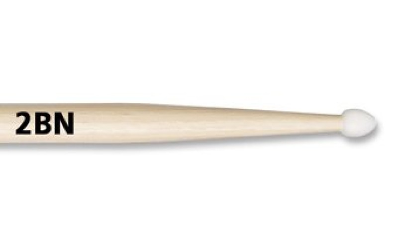 VIC FIRTH 2BN - барабанные палочки 2B с нейлоновым наконечником