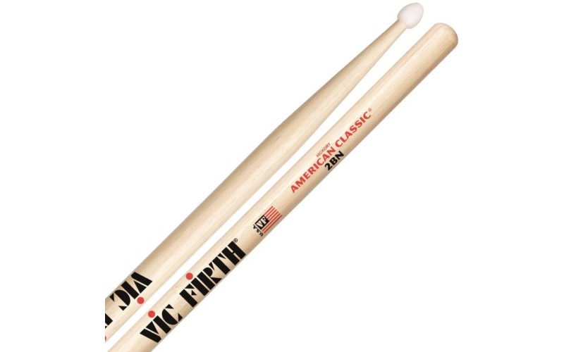 VIC FIRTH 2BN - барабанные палочки 2B с нейлоновым наконечником
