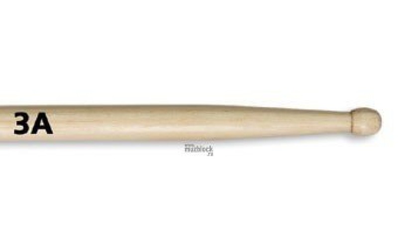 VIC FIRTH 3A - барабанные палочки, тип 3A с деревянным наконечником
