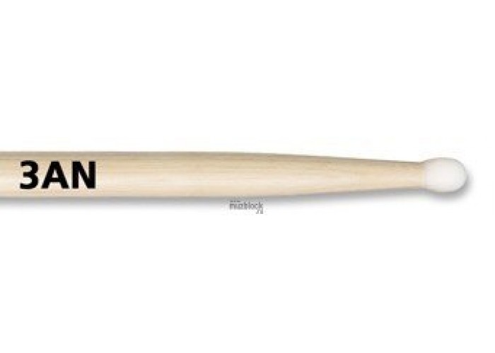 VIC FIRTH 3AN - барабанные палочки 3A с нейлоновым наконечником