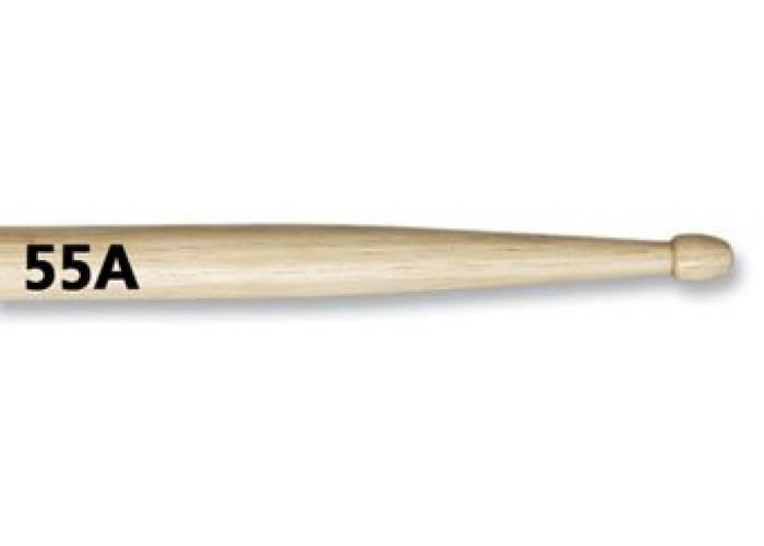 VIC FIRTH 55A - барабанные палочки, комбинация типов 5A и 5B с деревянным наконечником