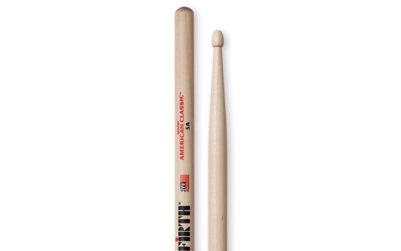 VIC FIRTH 5A - барабанные палочки 5A с деревянным наконечником