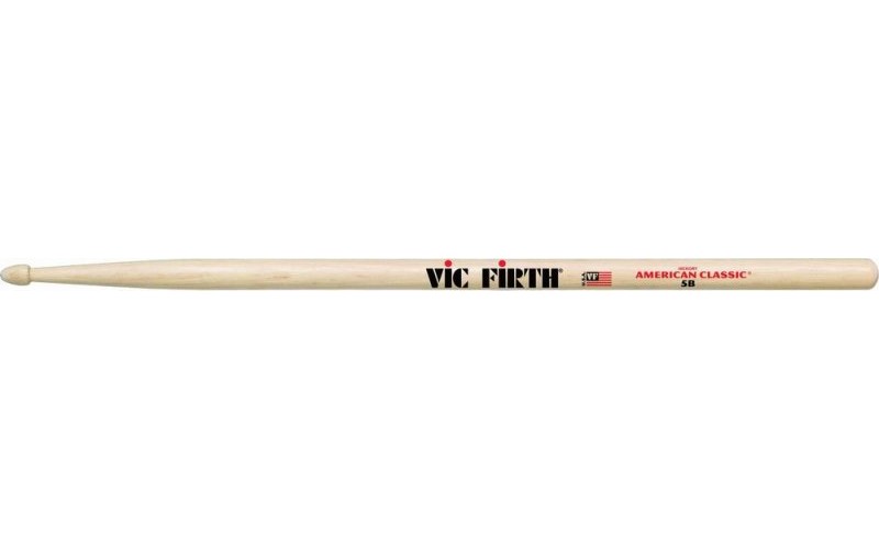 VIC FIRTH 5B - барабанные палочки 5B с деревянным наконечником