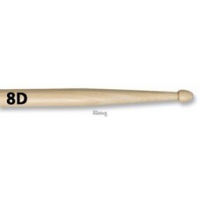 VIC FIRTH 8D - барабанные палочки 7A с деревянным наконечником и более длинной ручкой