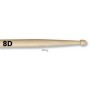 VIC FIRTH 8D - барабанные палочки 7A с деревянным наконечником и более длинной ручкой