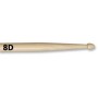 VIC FIRTH 8D - барабанные палочки 7A с деревянным наконечником и более длинной ручкой